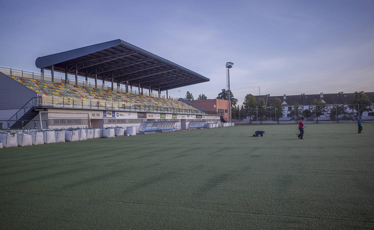 Aspecto del nuevo campo de fútbol 11. 