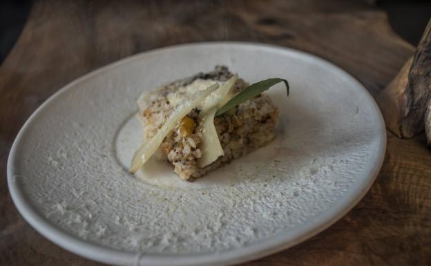 Teppanyaki de calabaza y queso de El Jardín de Auri.