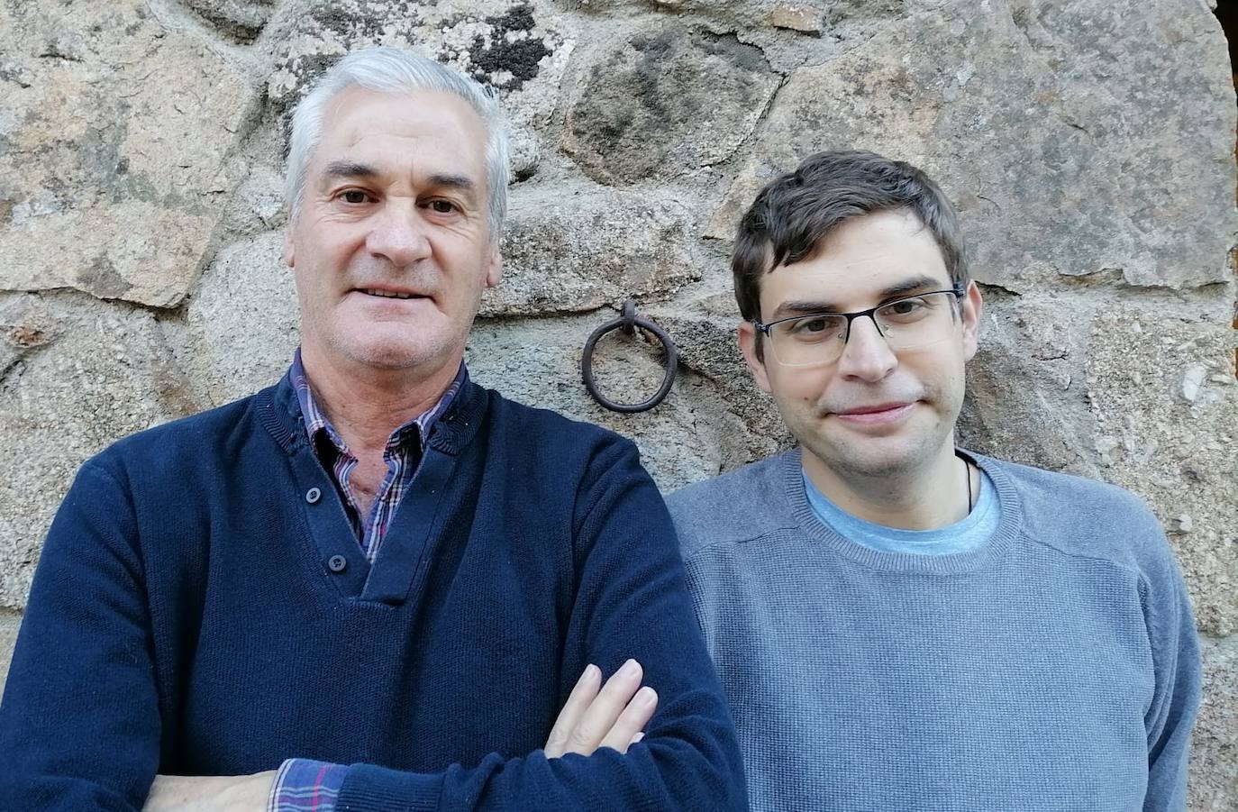 Alonso de la Calle y su hijo Silvester, autores de este exhaustivo catálogo. 