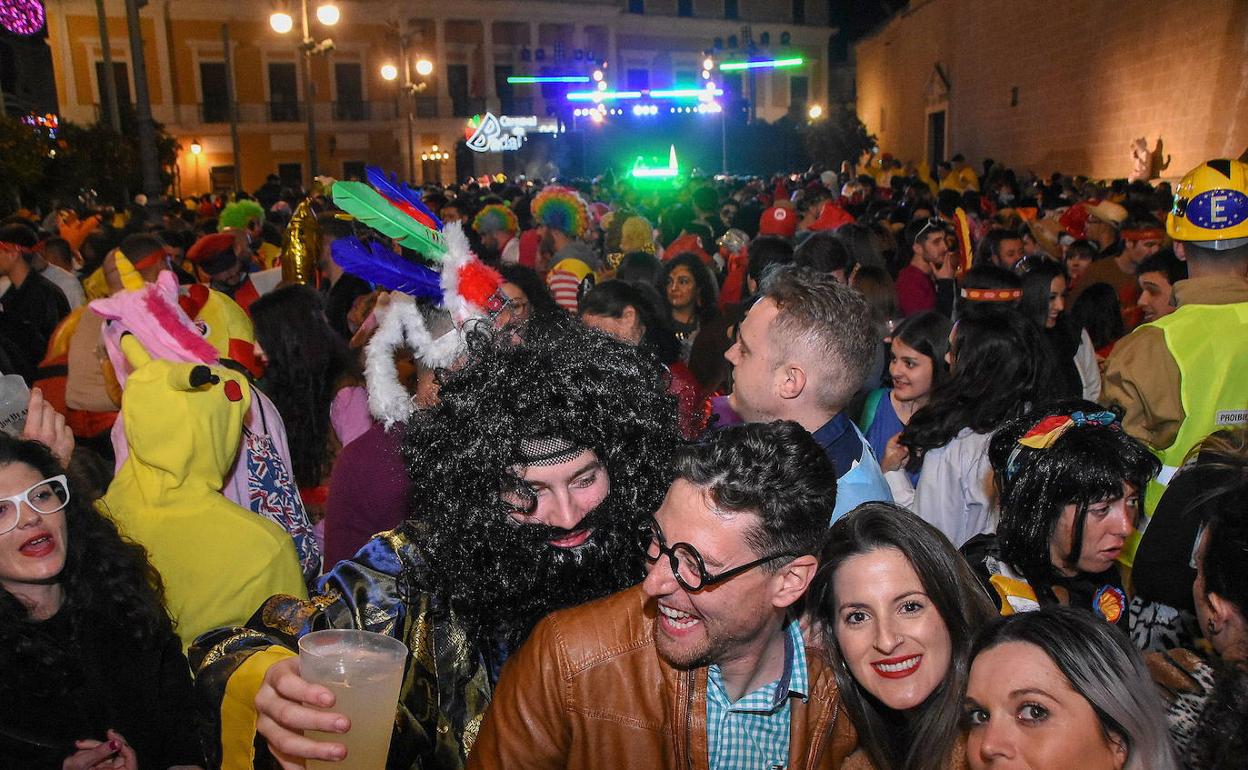 Imagen de archivo de San Juan, en una noche de Carnaval. 