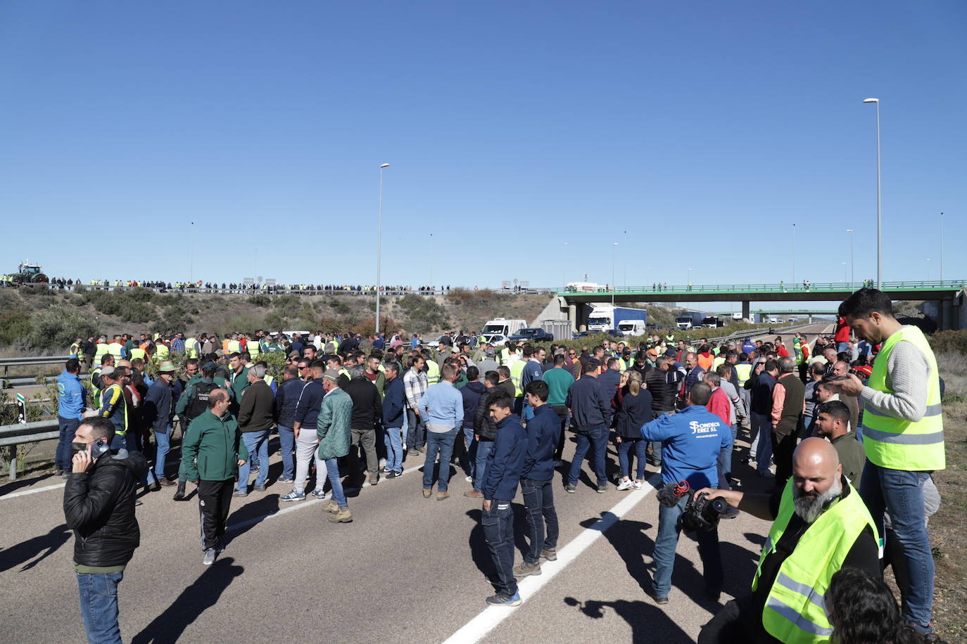 Fotos: Protesta de los agricultores en Miajadas