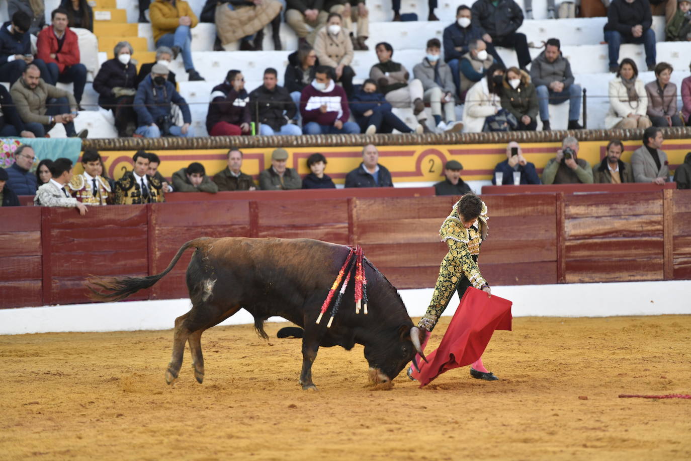 Fotos: Primer festejo de la Feria de Olivenza: Novillada con Carlos Domínguez, Manuel Perera y Eric Olivera