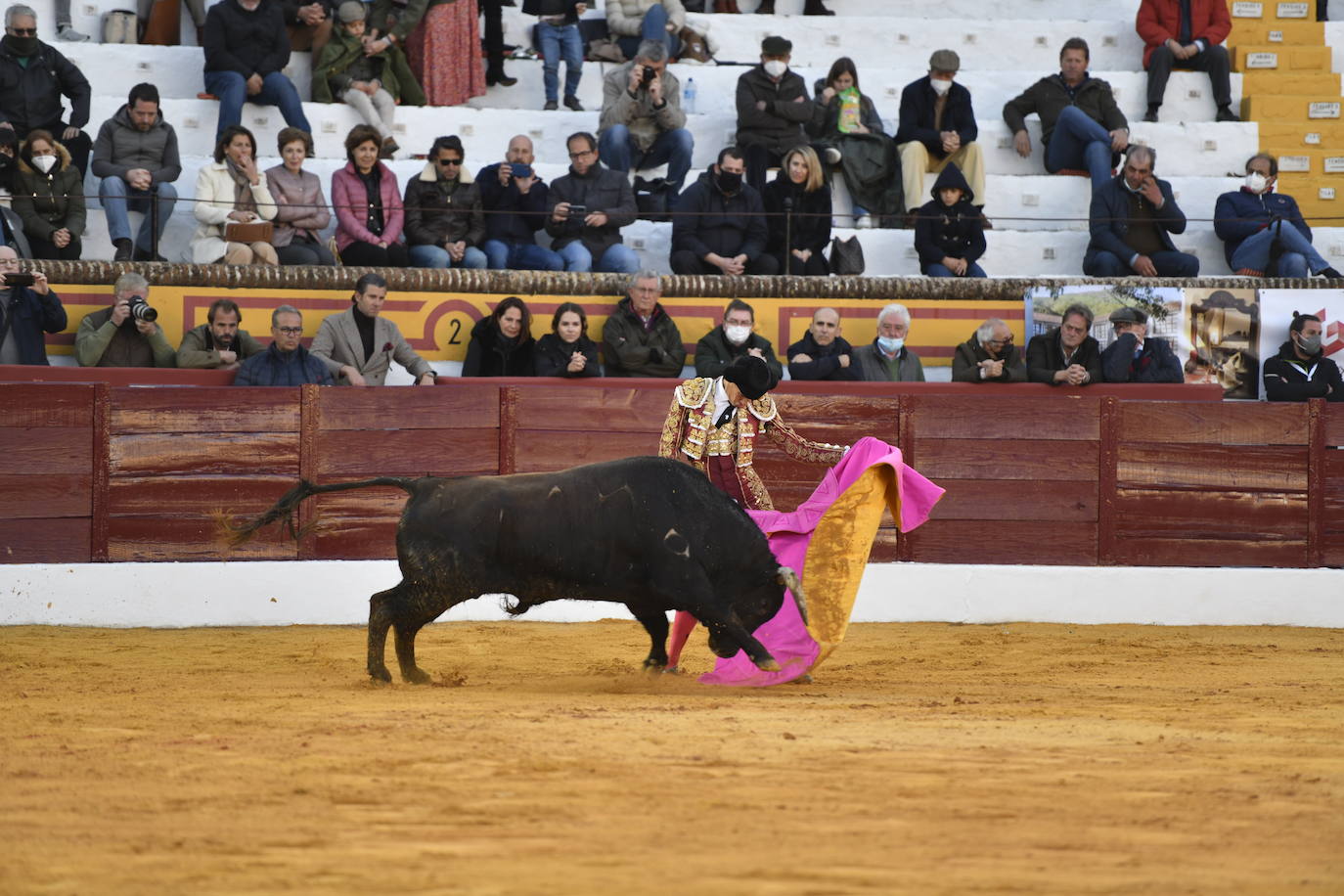 Fotos: Primer festejo de la Feria de Olivenza: Novillada con Carlos Domínguez, Manuel Perera y Eric Olivera