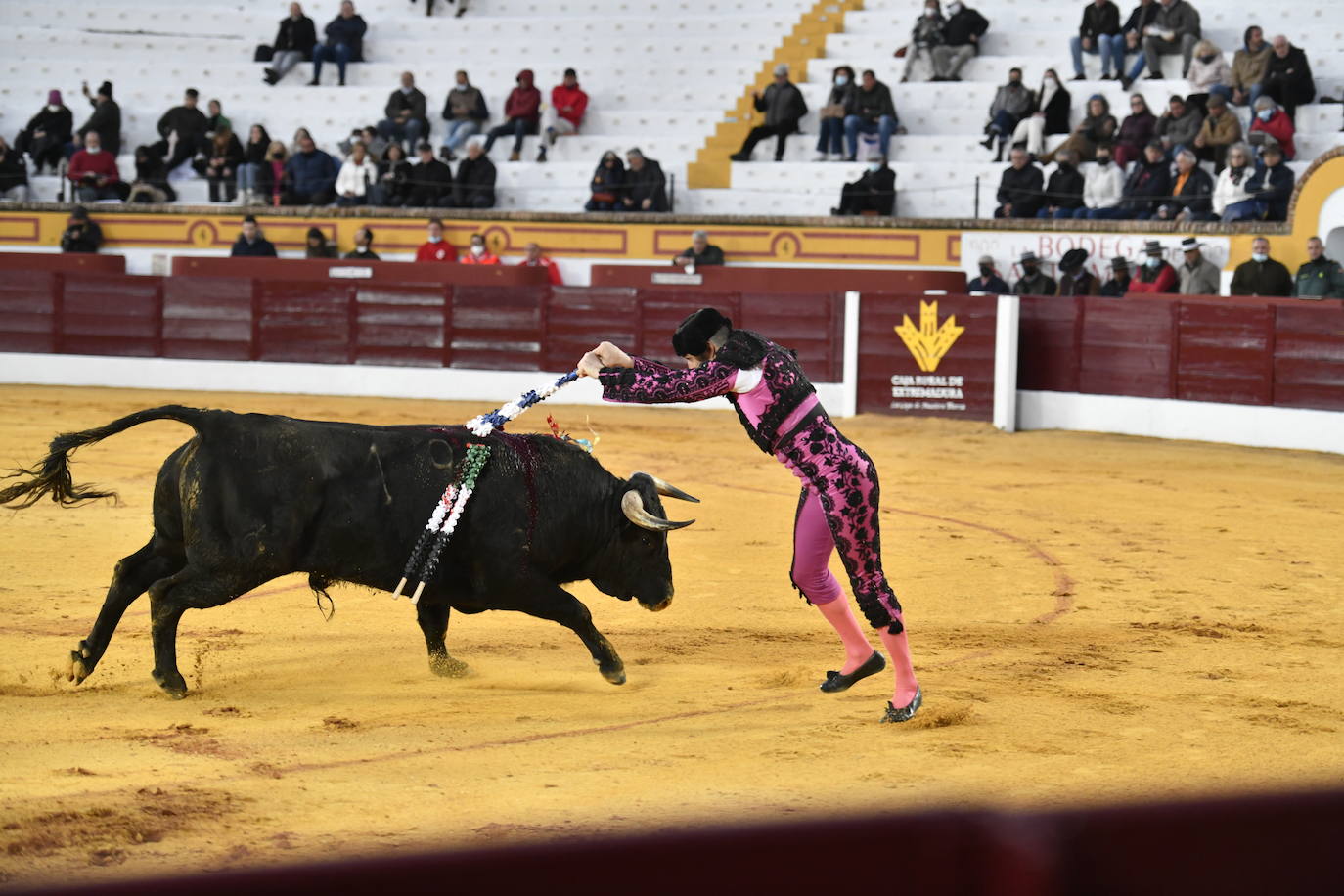 Fotos: Primer festejo de la Feria de Olivenza: Novillada con Carlos Domínguez, Manuel Perera y Eric Olivera