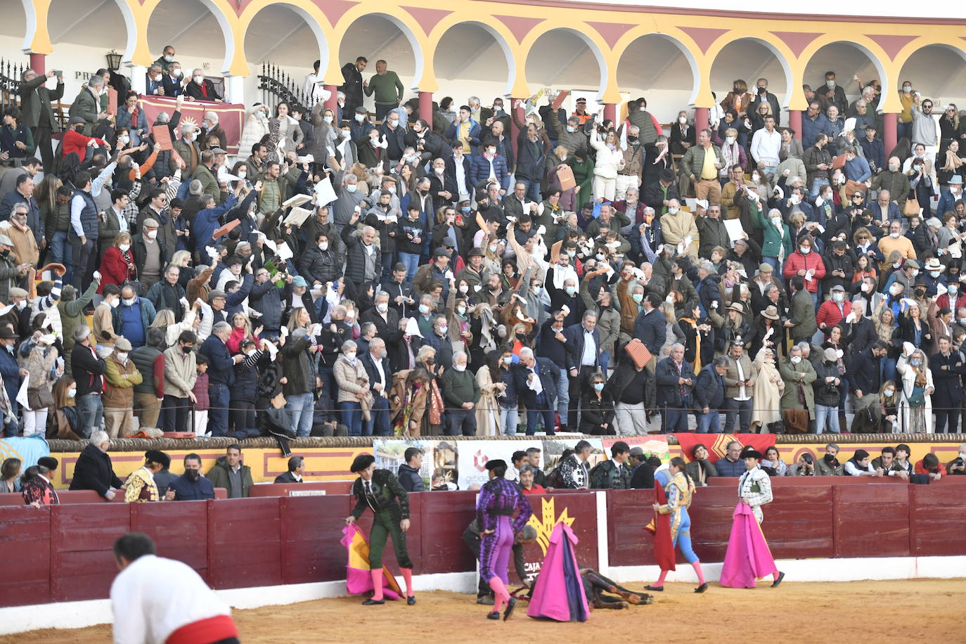 Fotos: Segunda novillada de Olivenza: Lalo de María, Alejandro Adame y Raquel Martín