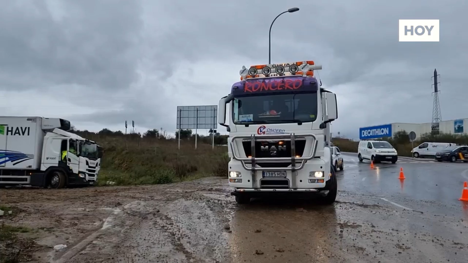 ​​​​​Transportistas paran sus camiones para protestar por sus condiciones