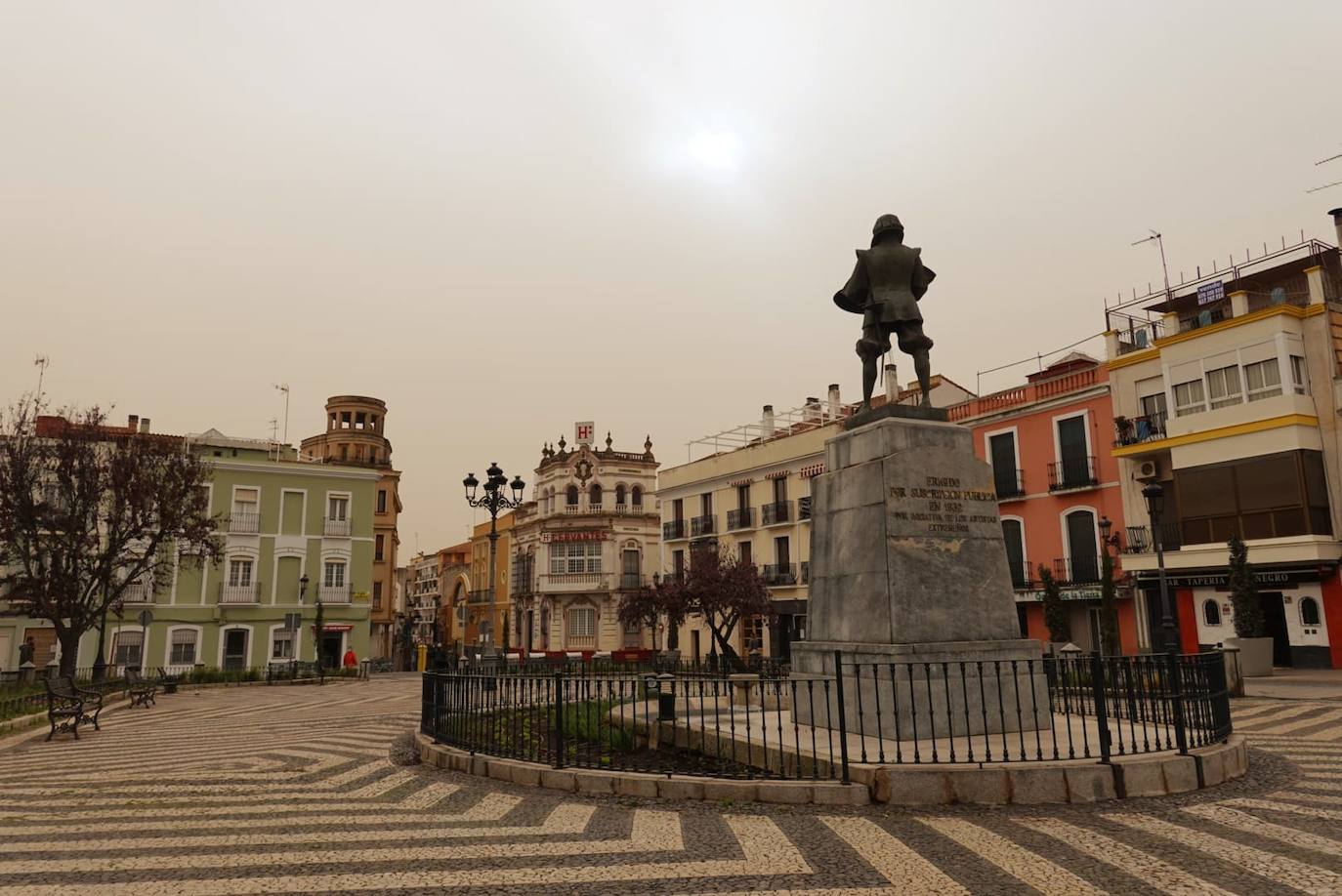 Calima en Badajoz. 