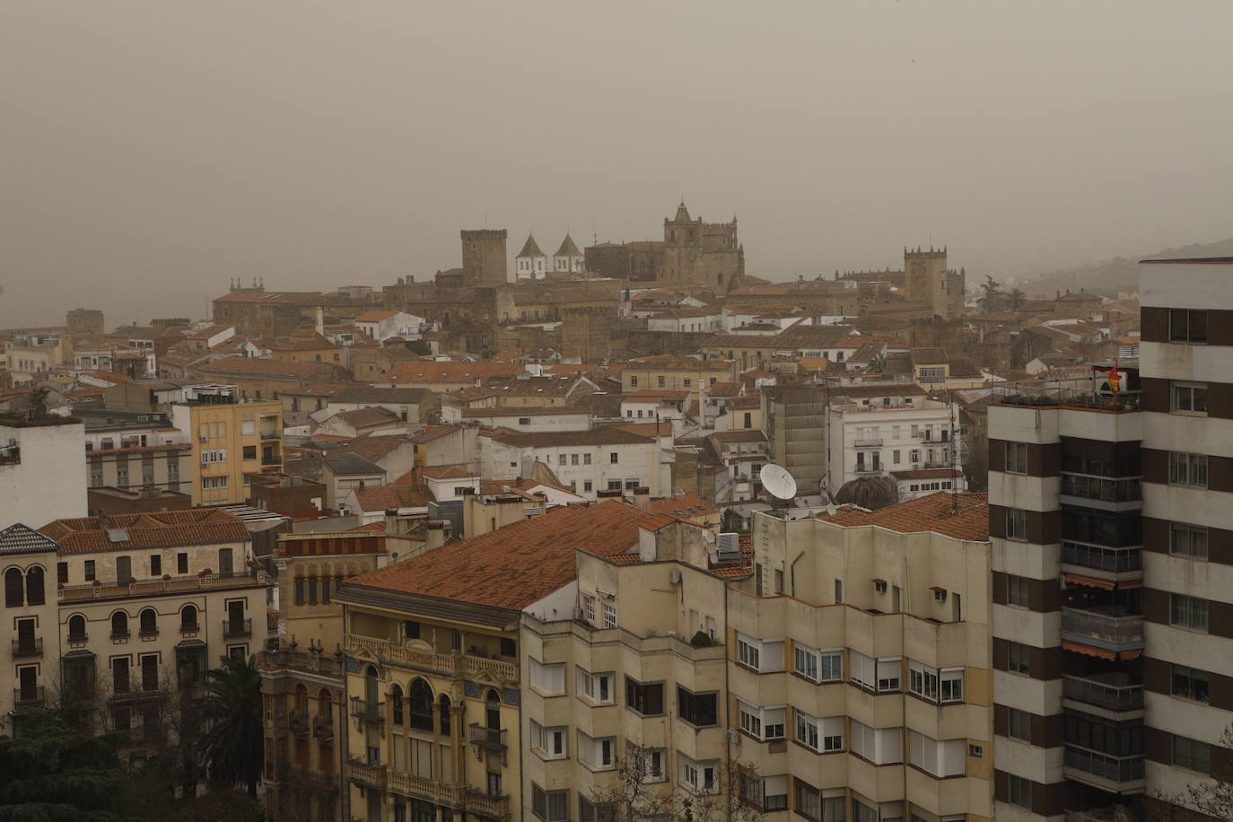 Calima en Cáceres. 