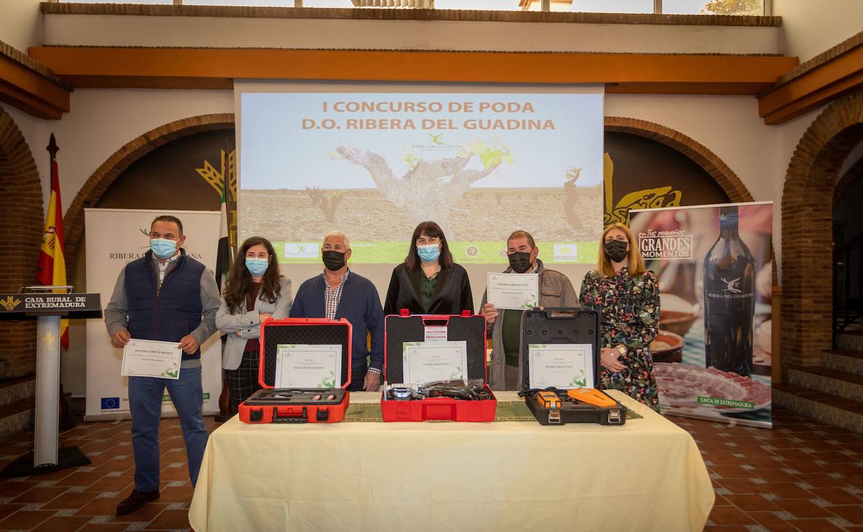 Entrega de premios del primer concurso de poda de Ribera del Guadiana.