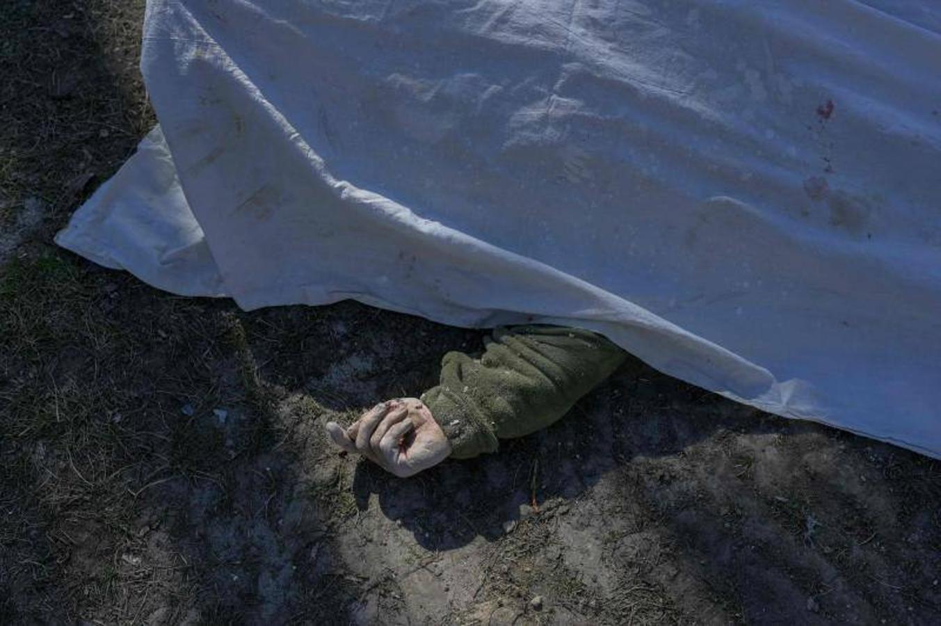 Imagen de un soldado ucranaino fallecido en Kiev.