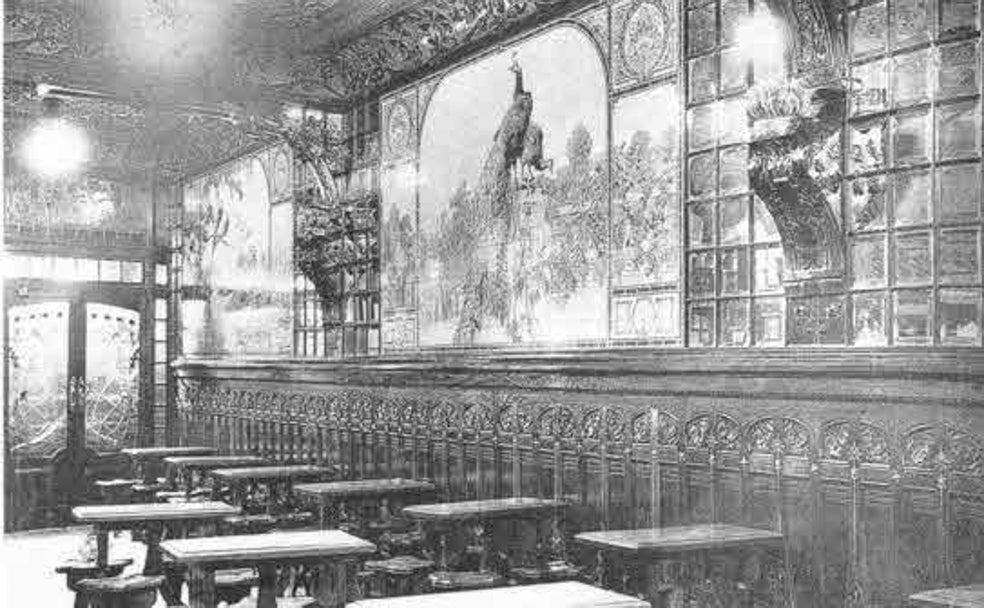 Una taberna de principios del siglo XX como el lugar donde se produjo el robo del testículo que acabó en asesinato. 