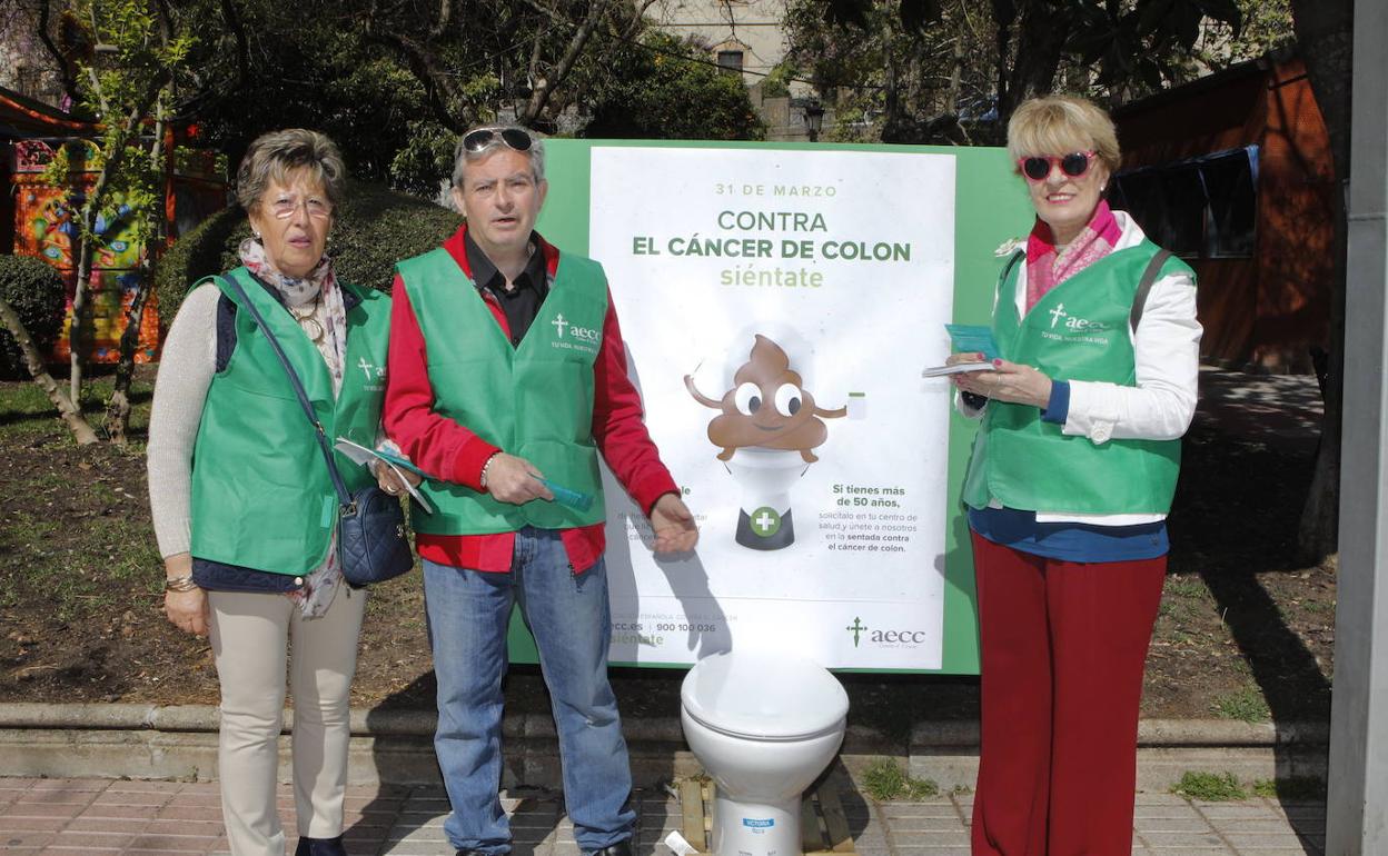 Imagen de archivo de una campaña de prevención contra el cáncer de colon en el año 2019. 