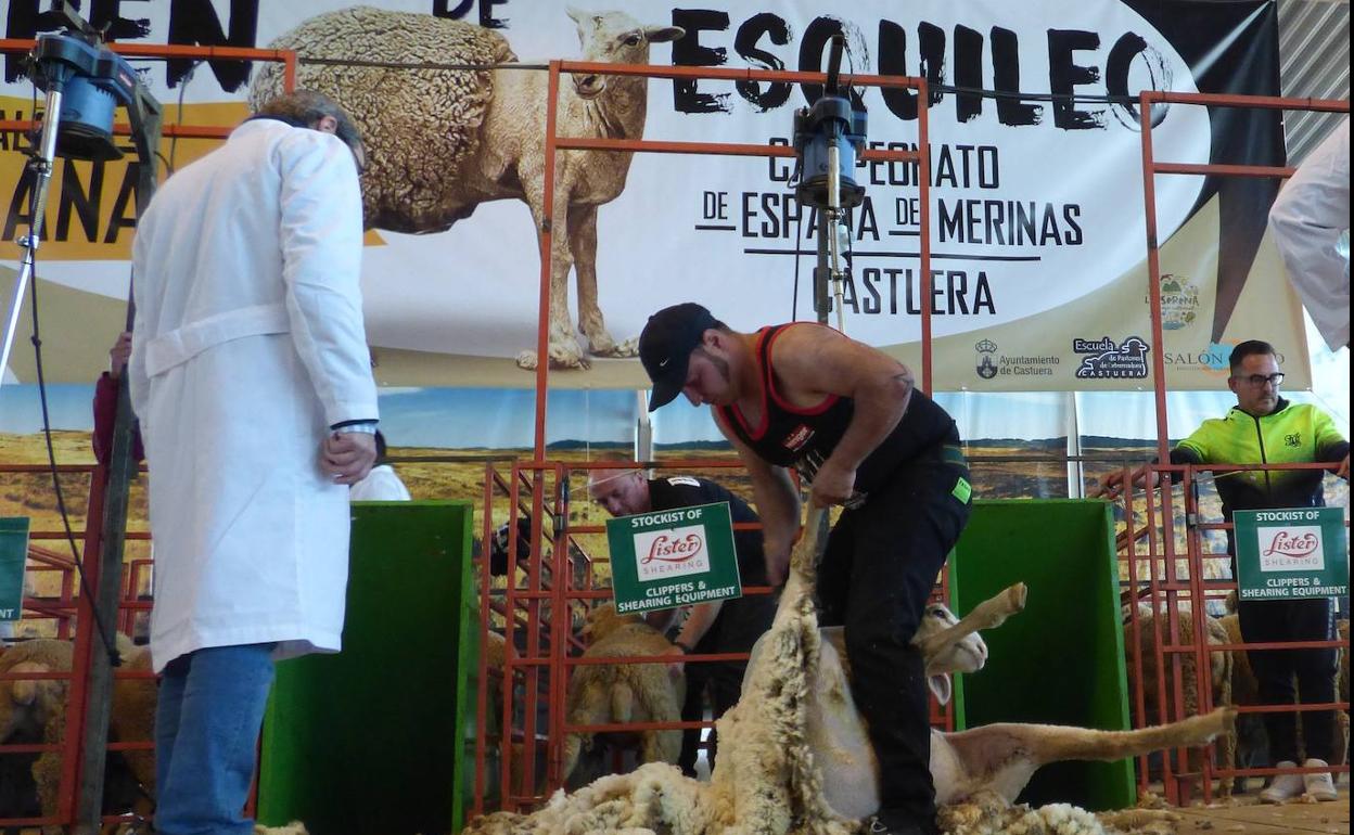 El ganador, Manuel Calvo Almena, en su tanda final. 