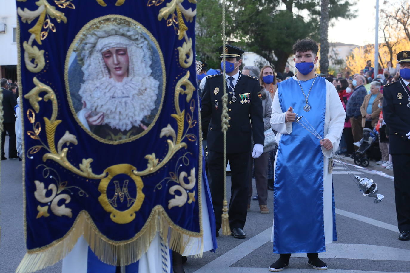 Estandarte de la cofradía de las Tres Caídas