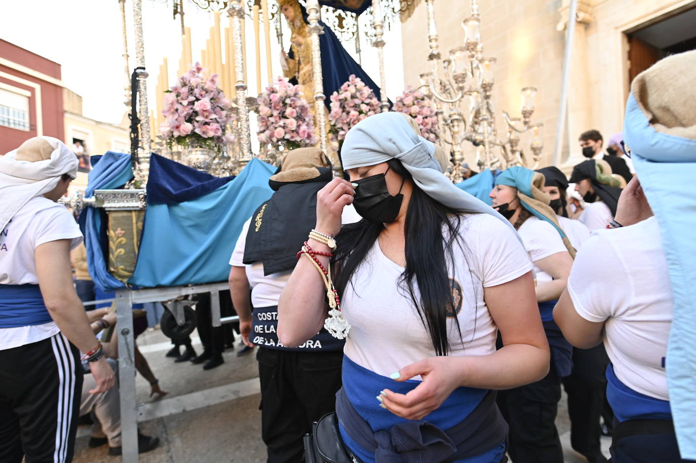 Salida de la Virgen de la Aurora de San Agustín. 
