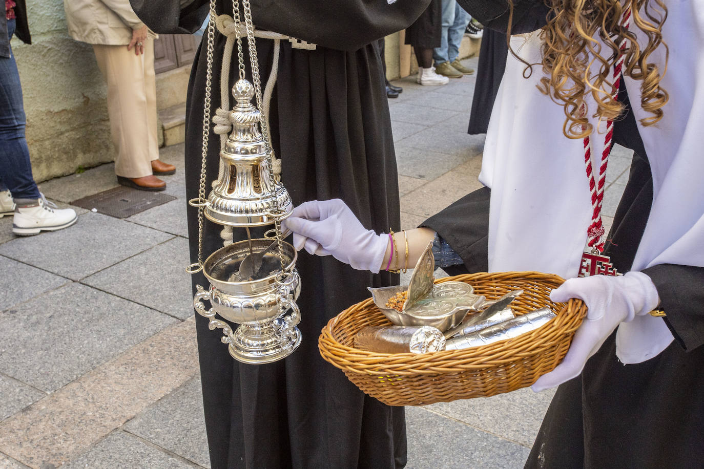 Procesión de la Cofradía del Cristo del Calvario, también conocida como los Estudiantes.