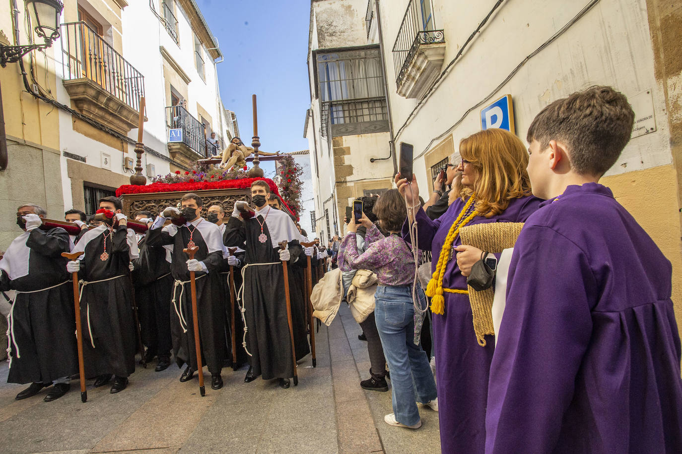 Procesión de la Cofradía del Cristo del Calvario, también conocida como los Estudiantes.