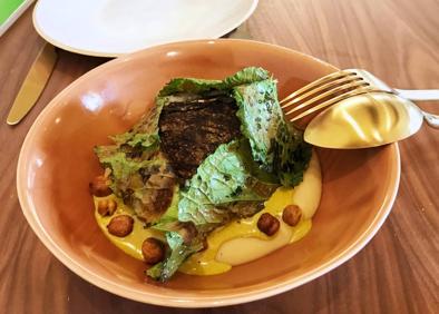 Imagen secundaria 1 - Arroz crocanti, bacalao y copa de licor.