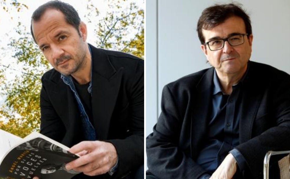 Ángel Martín y Javier Cercas.
