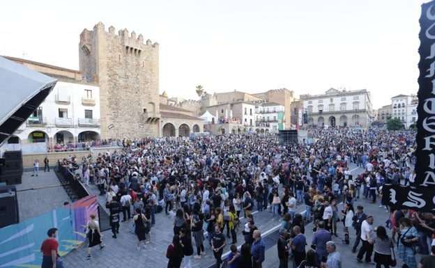 Imagen de los conciertos del jueves a primera hora de la tarde.