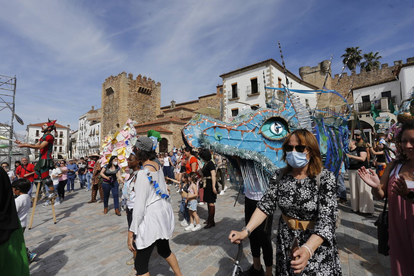 Uno de los momentos del pasacalles.