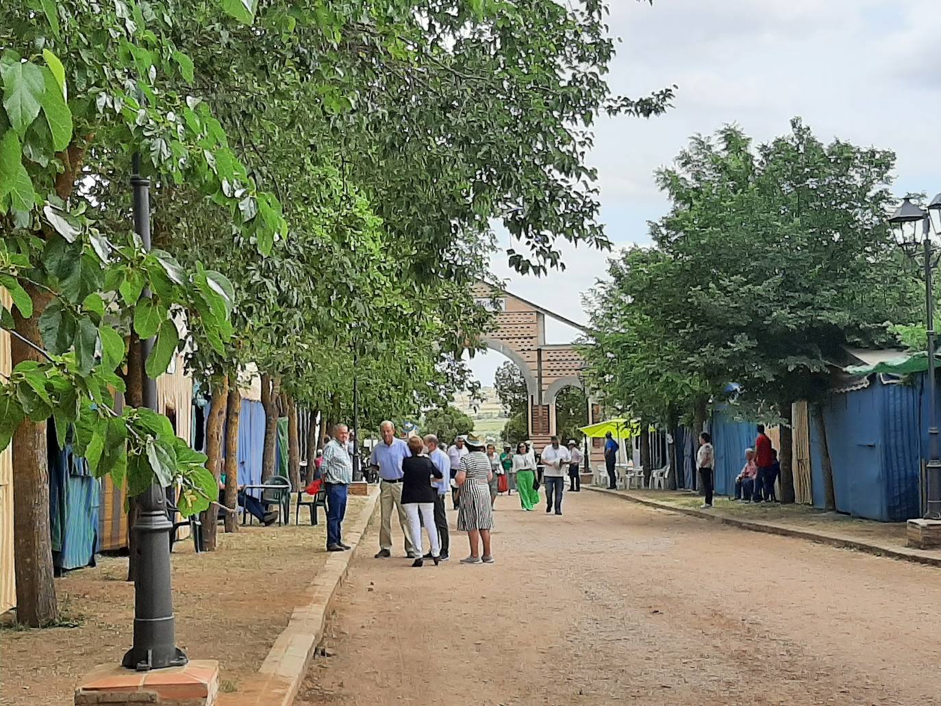 Casetas para la celebración de San Isidro en Los Santos de Maimona. 