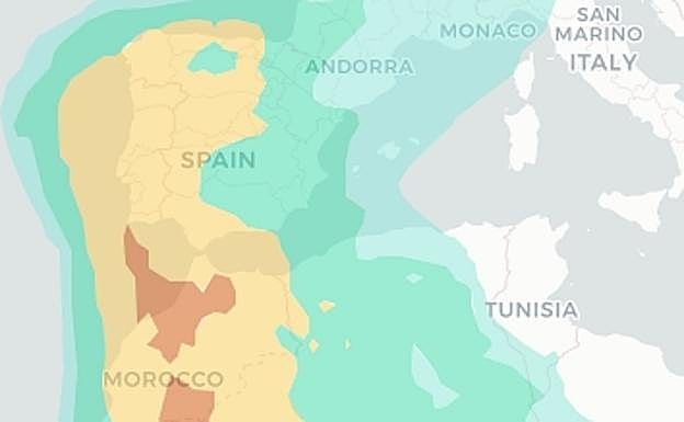 Se esperan episodios de calima en la Península Ibérica este viernes y sábado.