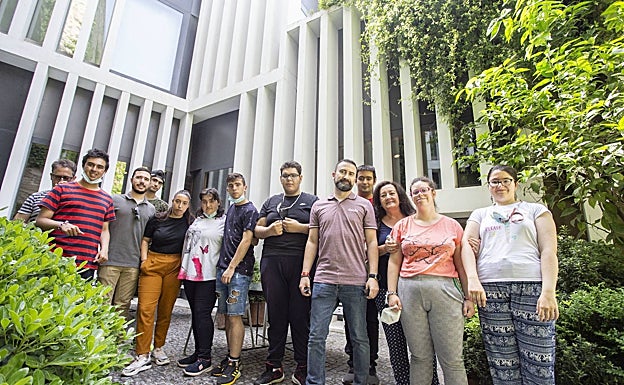 Alumnos del centro de educación especial Proa en Atrio. 