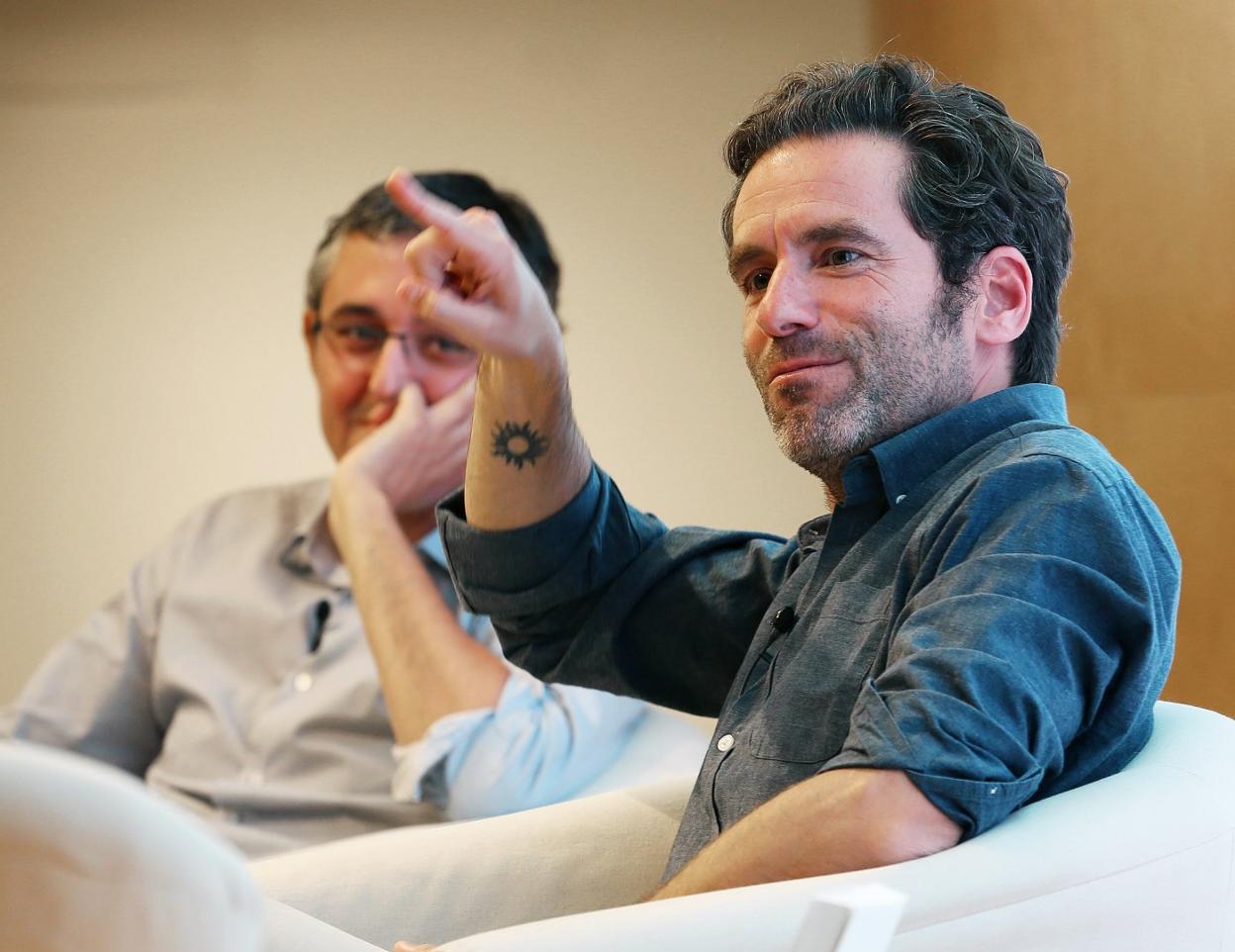 Madina y Sémper, hoy alejados de la vida partidaria, en uno de los actos de presentación de 'Todos los futuros perdidos'. 