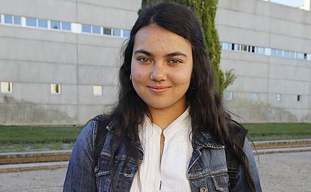 Cecilia Villa, de la localidad de Guadalupe, antes de empezar la EBAU. 