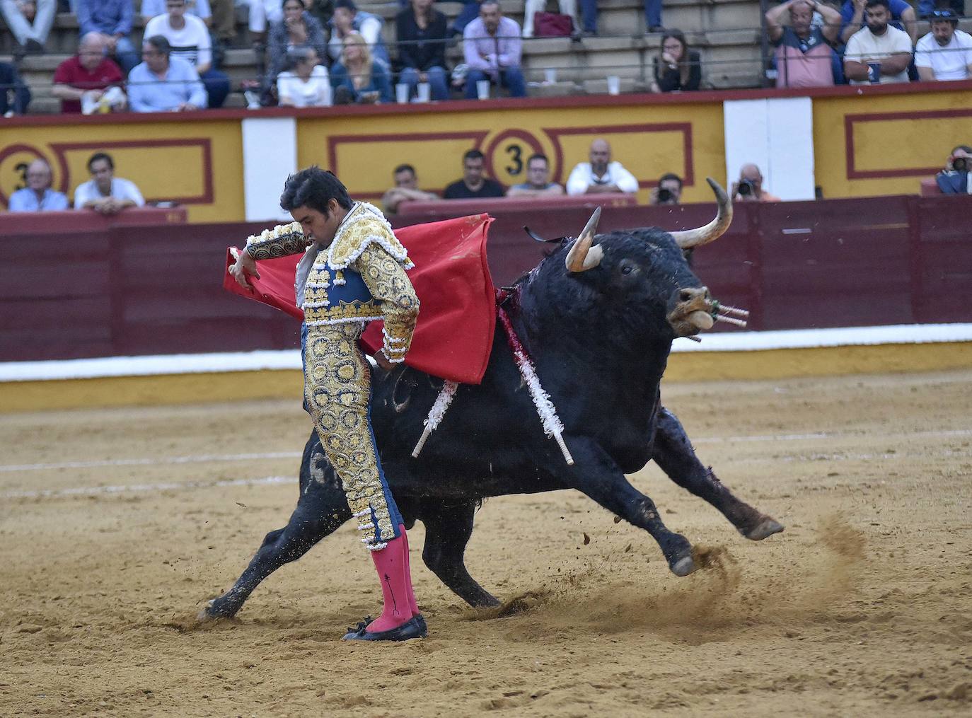 Fotos: El ganado desluce la encerrona de Perera en Badajoz
