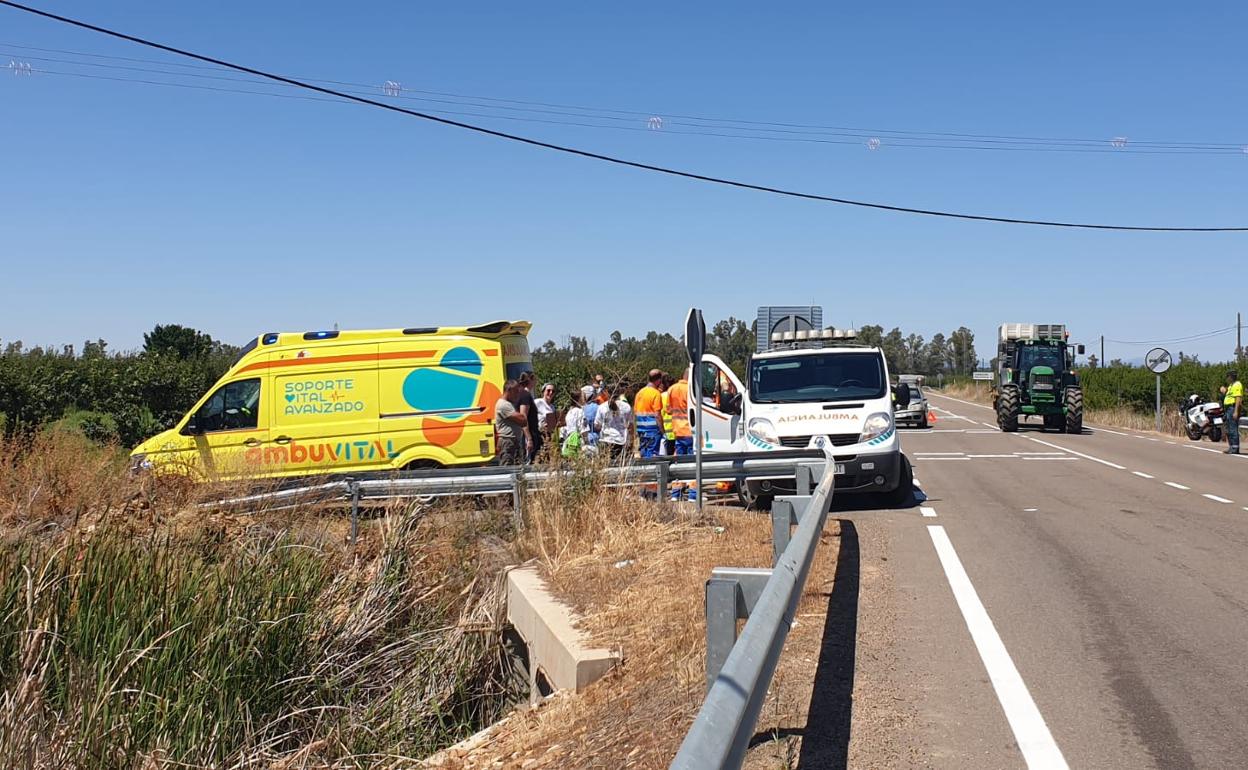 En el accidente se han visto implicados hasta cuatro vehículos.