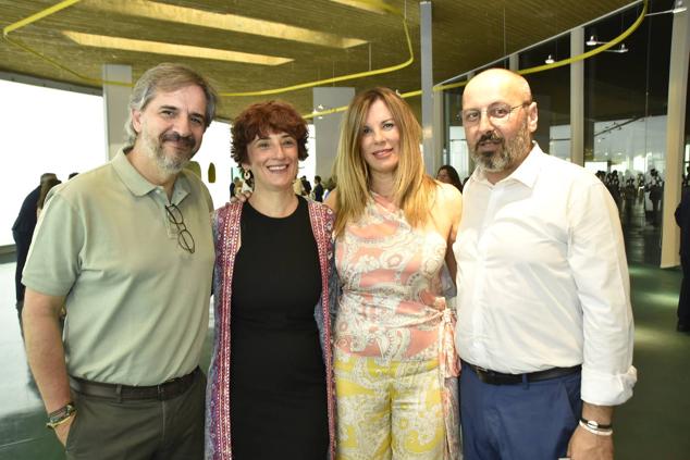 José Damián Morcillo, Concha Luis, Nieves Ceballos y Jesús López. 