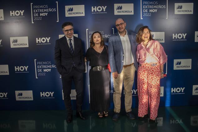 Pablo Calvo, Celia Herrera, Celestino Vinagre y María Saavedra. 