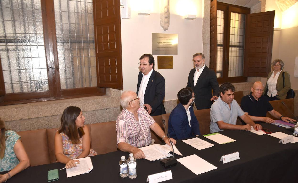 Vara ha asistido este viernes en Plasencia a una reunión del 