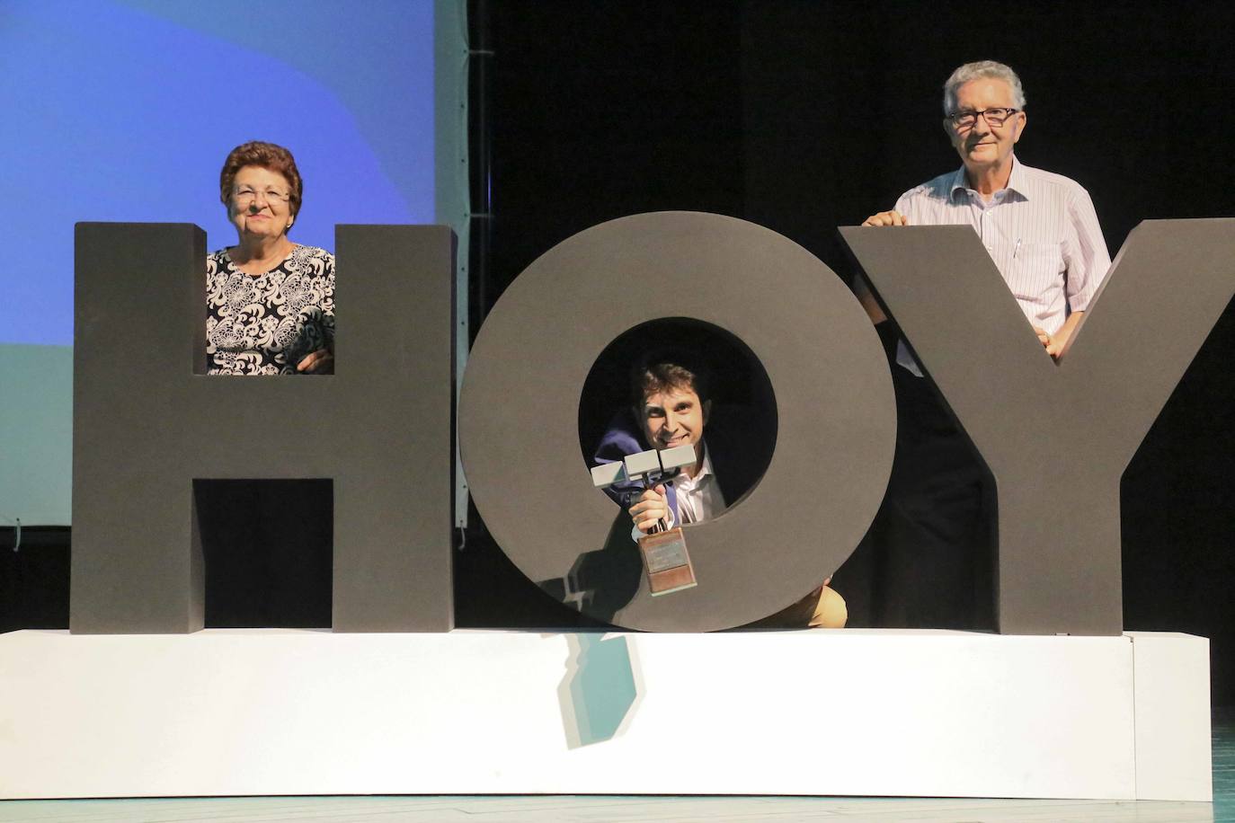 María Lourdes Tabernero, Jorge Luengo y Santiago Luengo.