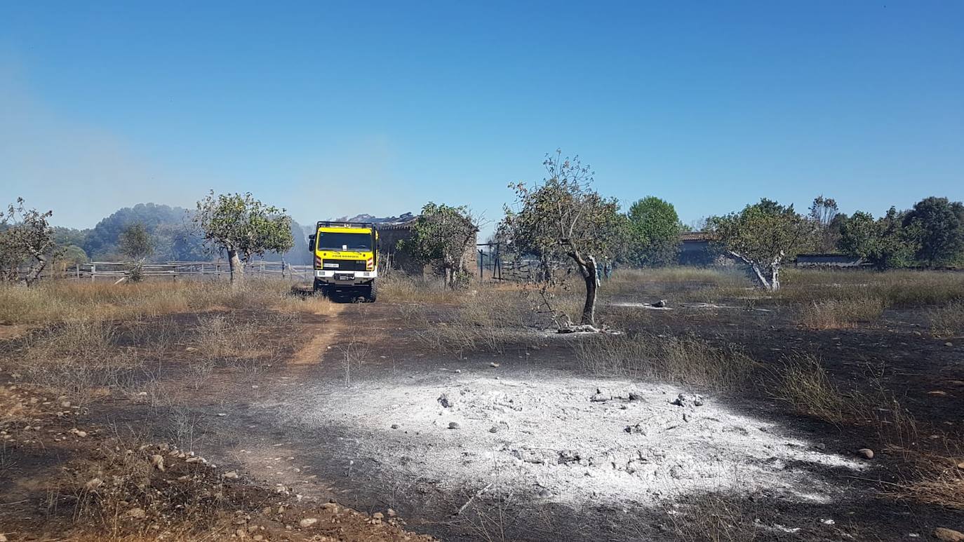 Fotos: Imágenes del incendio que ha tenido lugar este martes en Villanueva de la Vera