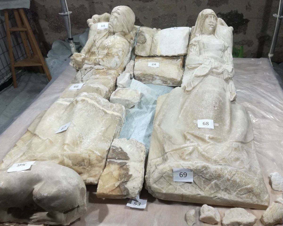 En 2017 la Junta de Extremadura unió otra vez al matrimonio, en un laborioso trabajo de restauración.