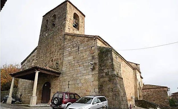 Iglesia de Nuestra Señora de Fuentes Claras de Valverde de la Vera, en donde está el sepulcro de los Condes de Nieva. 