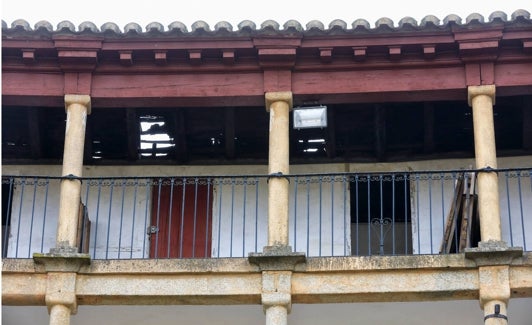 Interior de la plaza de toros. 