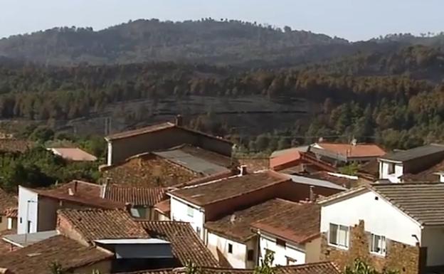 Zona quemada cerca de Torre de Don Miguel. 