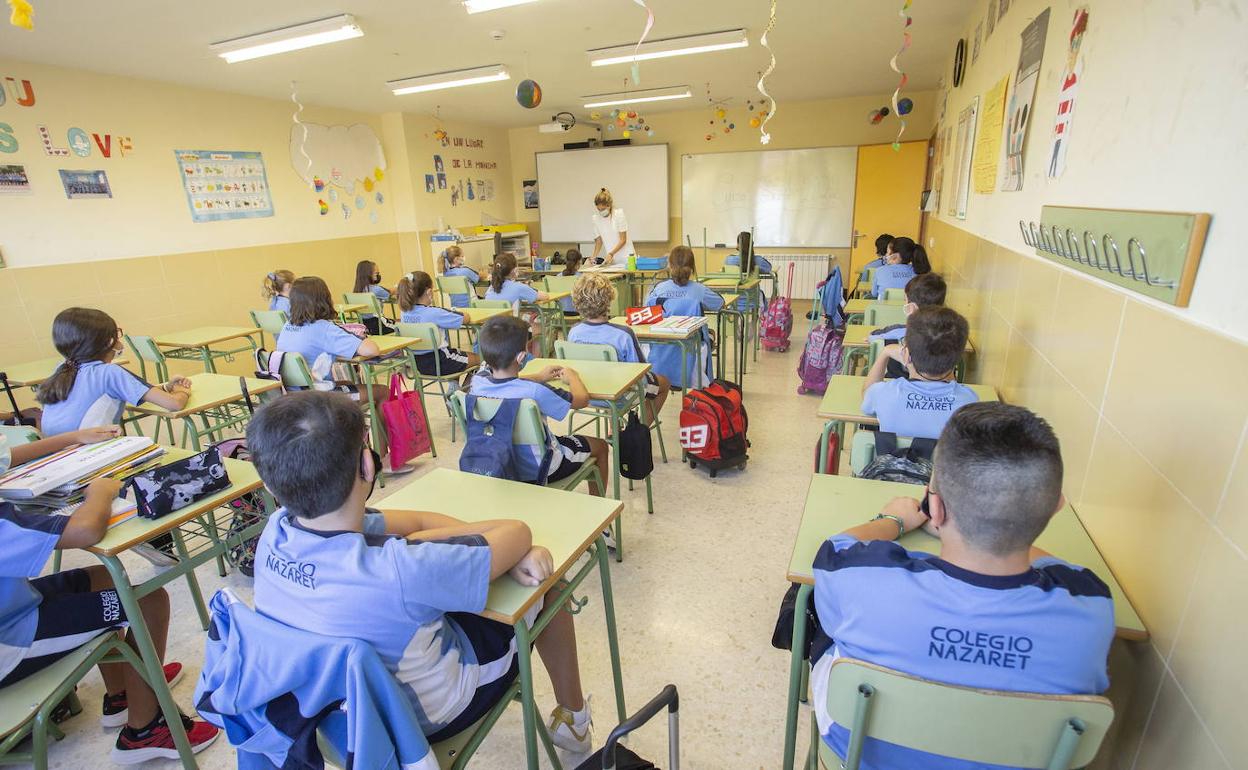 Inicio del curso el pasado año en un centro de Cáceres. 