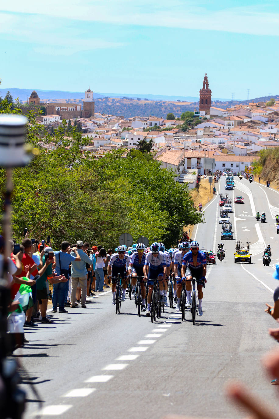 La carrera a su paso por Jerez de los Caballeros.