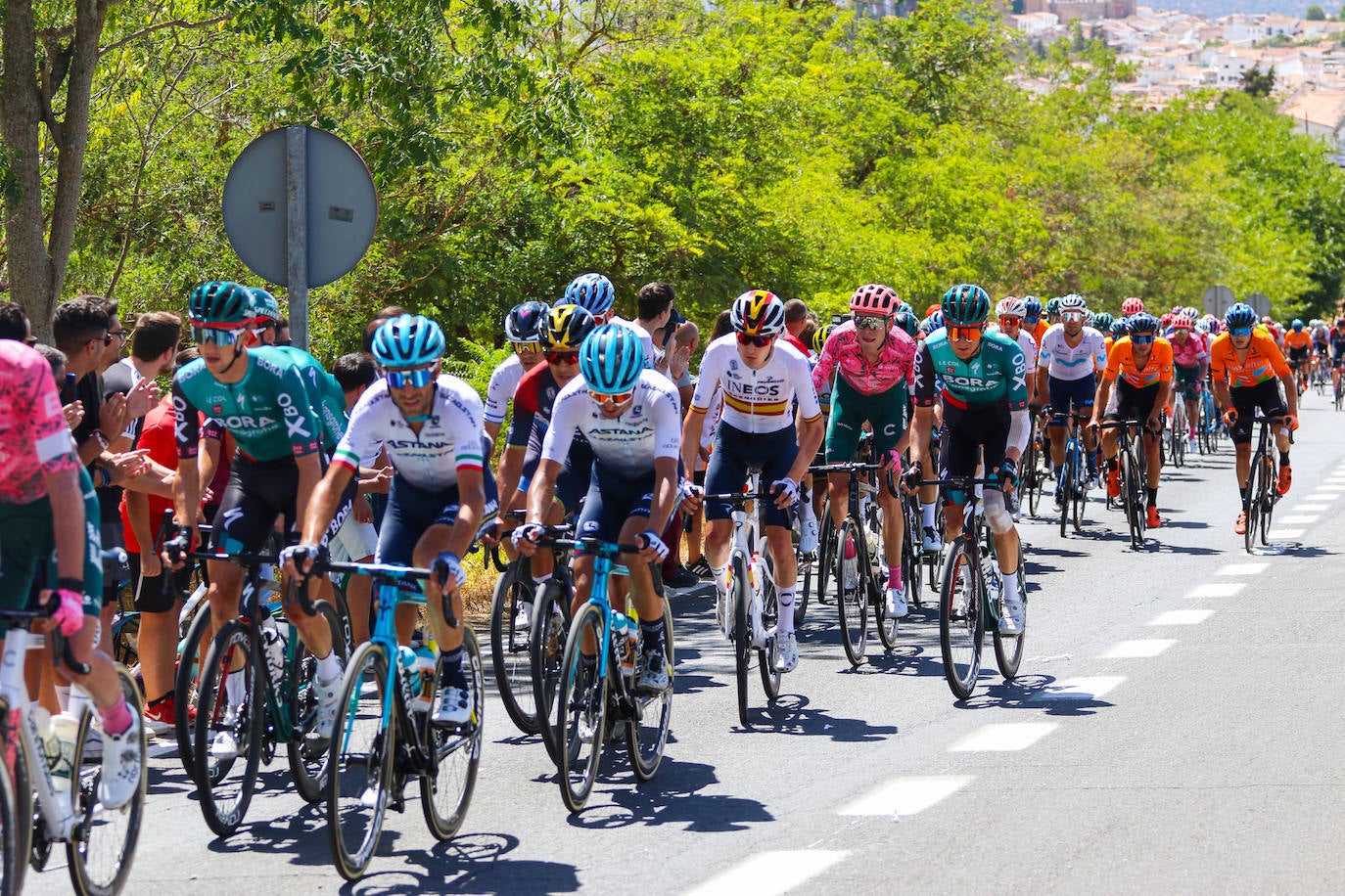 La carrera a su paso por Jerez de los Caballeros.