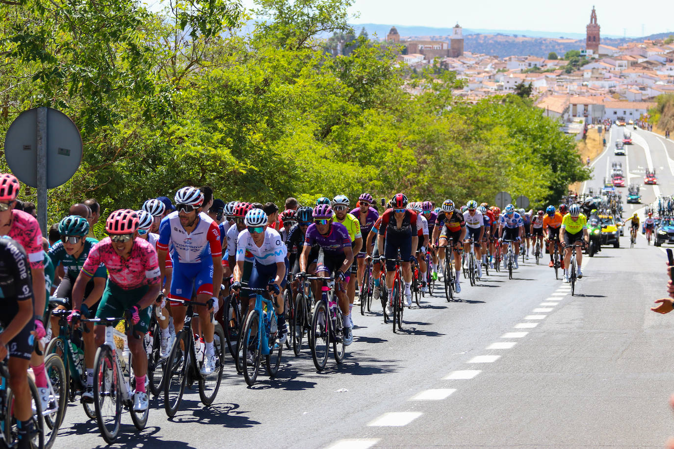 La carrera a su paso por Jerez de los Caballeros.