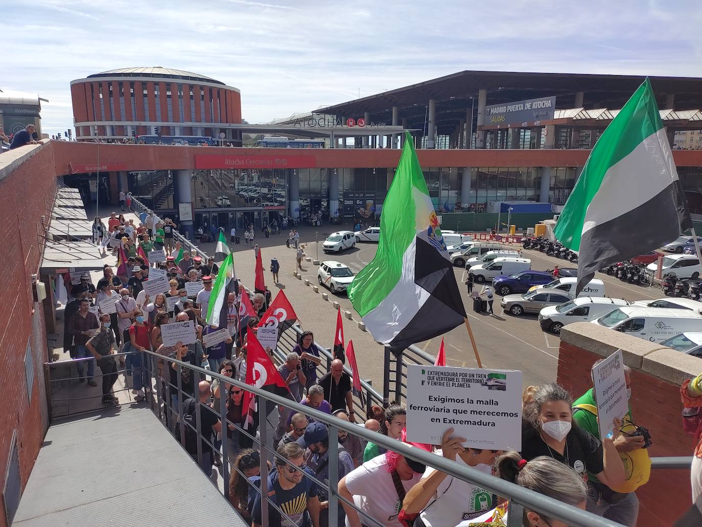 Fotos: La manifestación en Madrid por un tren digno para Extremadura