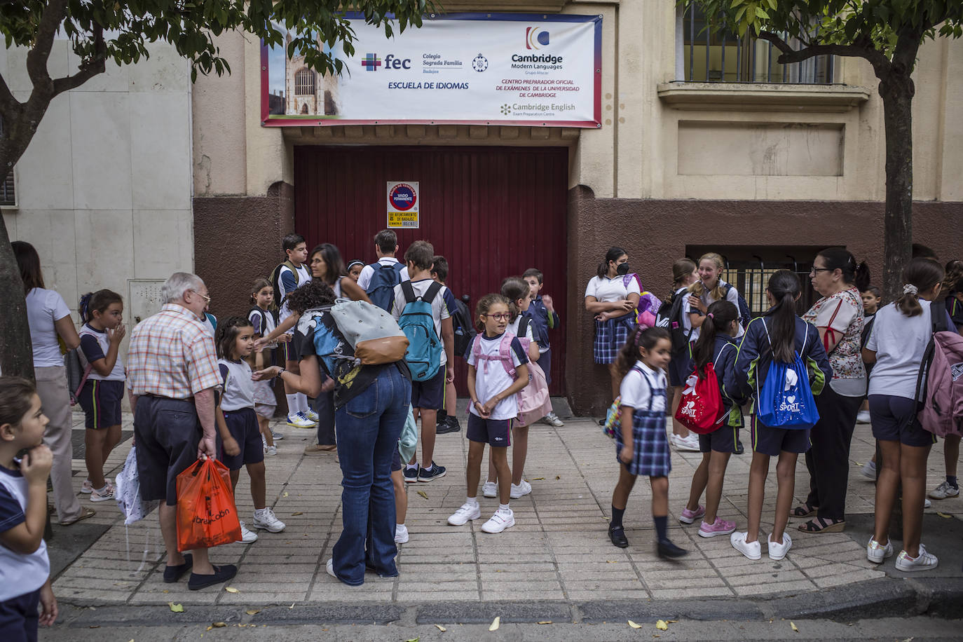 Vuelta al colegio en Badajoz. 