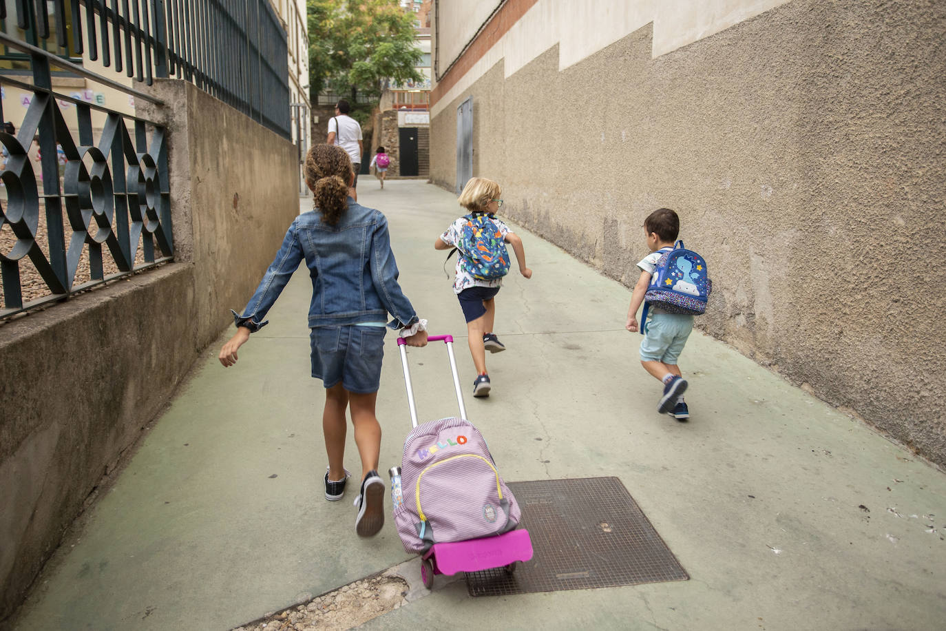 Vuelta al colegio en Cáceres. 