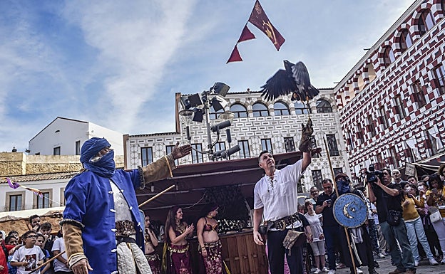 Exhibición de cetrería en Almossassa.