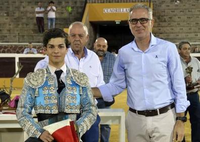Imagen secundaria 1 - Sergio Sánchez, Manuel León y Sergio Domínguez, en el certamen.